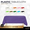 Plastic Tablecloth Disposable, Tablecloths for Rectangle Tables 54 inch. x 108 inch. Fits Tables Up to 8 Feet, Table Cloth for Party - SparkSettings - 2 of 4