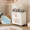 Rolling Laundry Hamper With Lid, Laundry Basket With Wheels, Large Capacity Clothes Hampers, Laundry Cart For Bathroom - 4 of 4