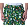 Star Wars Mens' Holly Jolly Helmet Toss Print Lounge Pajama Pants Green - 3 of 4