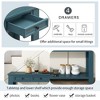 PAGED Modern Console Table with 4 Storage Drawers and Bottom Shelf, 63 inch Rectangle Entryway Table for Living Room,Hallway - 4 of 4