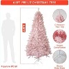 Artificial Christmas Tree, Slim Profile with Warm-Dense Tips, Festive Decor for Living Room, Hallway, Office—ideas festive decor for holiday cheer - 4 of 4