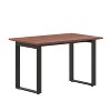 Emma and Oliver 48x30 Dining or Gaming Table with Double Sided Laminate Table Top and Heavy Duty U-Frame Steel Base - 2 of 4