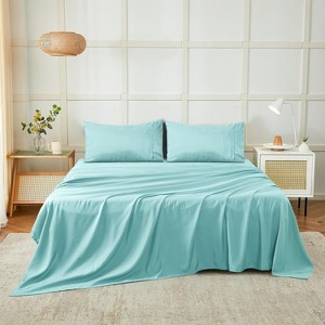 4 Piece Sheet Set Ultra Soft, Easy Care Hotel Collection Sheet 16 Inches Deep Pocket Sheets - Cotton Passion - 1 of 4