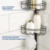 ATTOP 4 Tier Steel Tension Pole Shower Caddy with 3 Baskets & Soap Tray Shelf, Oil-Rubbed Bronze - 3 of 4