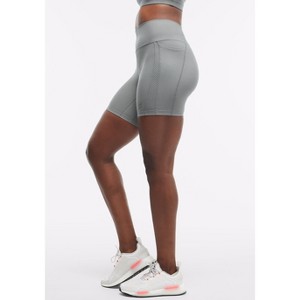 Peloton Women's Cadent 7" Laser Perforated Bike Short, Sage Green - 1 of 4