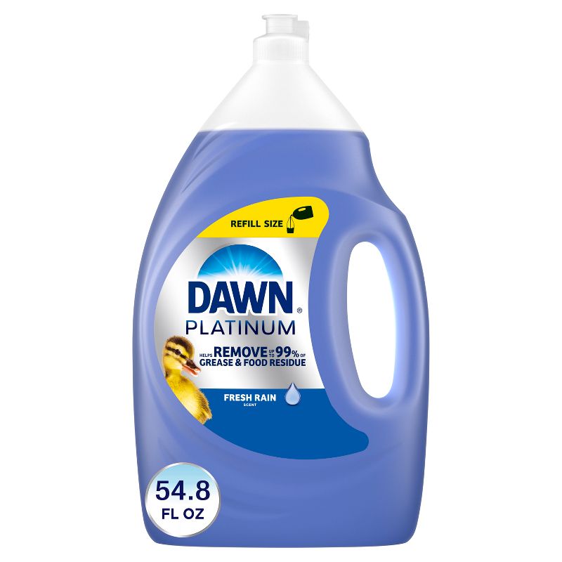 Dawn Refreshing Rain Scent Platinum Dishwashing Liquid Dish Soap - 54.8 fl oz, 1 of 15