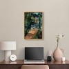 Art Remedy Entrance with Fountain Impresionism Landscape Wall Art Framed - 2 of 4