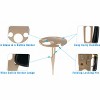 5 Star Super Deals Portable Outdoor Wine Table With Bottle Holder - Collapsible Foldable Mini Wooden Wine Glass Rack & Snack Holder Caddy - 2 of 4