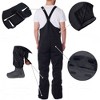 Alpine Swiss Men’s Insulated Snow Bib Overalls Waterproof Winter Ski & Snowboard Pants with enhanced technical features - 4 of 4