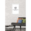Trends International The White Lotus - Black and White Logo Framed Wall Poster Prints - 2 of 4