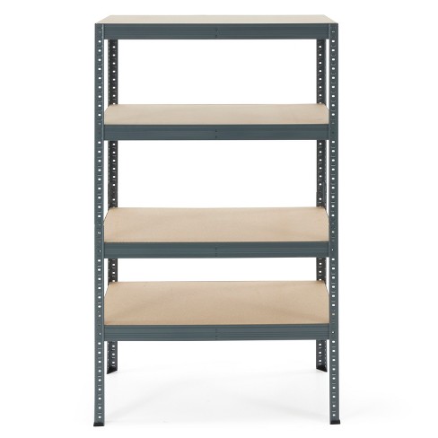 Trestles 36 X 60 4 Tier Adjustable Storage Metal Frame Shelves Boltless  Multipurpose Utility Rack Unit For Warehouses And Garages, 800 Lb Capacity  : Target