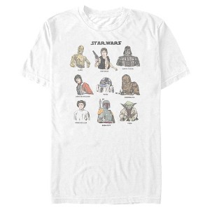 Men's Star Wars Character Grid T-Shirt - 1 of 4