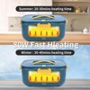 Angel Sar Electric Lunch Box, 2L Heated Lunch Box with Dual 304 Stainless Steel Compartments, Portable Food Warmer with Insulated Bag - 4 of 4