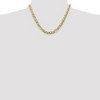 Black Bow Jewelry Men's 7mm, 14k Yellow Gold, Concave Anchor Chain Necklace - 2 of 4
