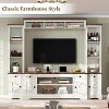AMERLIFE Farmhouse Entertainment Center Wall Unit with Bookshelves - 4 of 4
