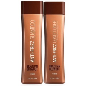 Brazilian Blowout Acai ANTI-FRIZZ Shampoo & Conditioner (12 oz) DUO Set Color Guard Technology, Pro Care Hair Kit - 1 of 4