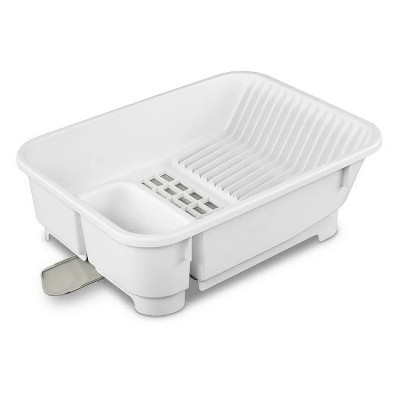 LunaLulinlk (2 pack) Sink Set, Space-efficient, Self-Draining with Retractable Spout, White "