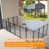 Racxily Dog Kennel Outdoor with Roof, Heavy Duty Dog Crate with UV-Resistant Waterproof Cover, Double Lock & Rotating Feeder for Medium/Large Dogs - 3 of 4