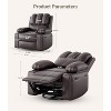 Oversized Recliner Chairs with Heat and Massage, 22"W Manual Chair Recliner with Cup Holder for Living Rooms, Bedrooms and Nurseries - 2 of 4