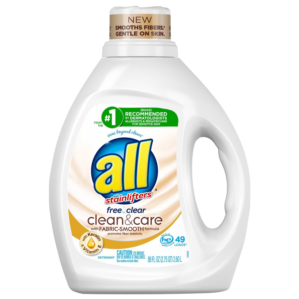 UPC 072613161713 All Clean and Care Laundry Detergent 88 fl oz