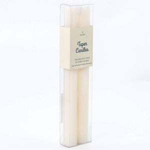 2pk Ribbed Taper Candles - Bullseye's Playground™ - 1 of 3