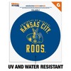 University of Missouri  Kansas City Kangaroos Logo Automotive Car Window Locker Circle Bumper Sticker - 2 of 4
