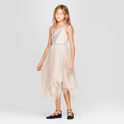 Girls Fairy Hem Dress With Shimmer Cat Jack Champagne M Target Inventory Checker Brickseek brickseek