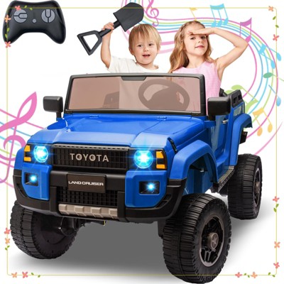 Toyota Licensed 24V Kids Electric Ride-On Car w/Parent Remote Control, 4WD/2WD Switch