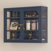 Bekrvio Wall Mounted Display Cabinet with Glass Doors, Adjustable Shelves, Steel Frame Storage Cabinet for Bathroom, Kitchen or Living Room - 2 of 4