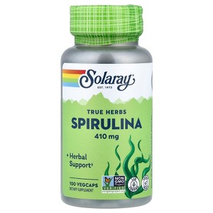 Solaray True Herbs, Spirulina, 100 Vegcaps - 1 of 4