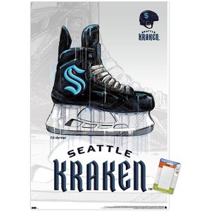 Trends International NHL Seattle Kraken - Drip Skate 20 Unframed Wall Poster Prints - 1 of 4