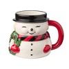Certified International (Set of 4) 16oz Santa's Retro Christmas  3D Mugs - 4 of 4