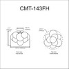 Dainolite Comet 3 - Light Flush Mount in  Polished Chrome - 2 of 3