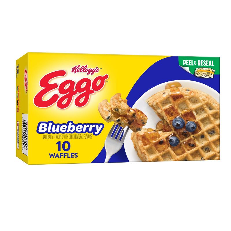 Eggo Blueberry Frozen Waffles - 12.3oz/10ct, 1 of 8