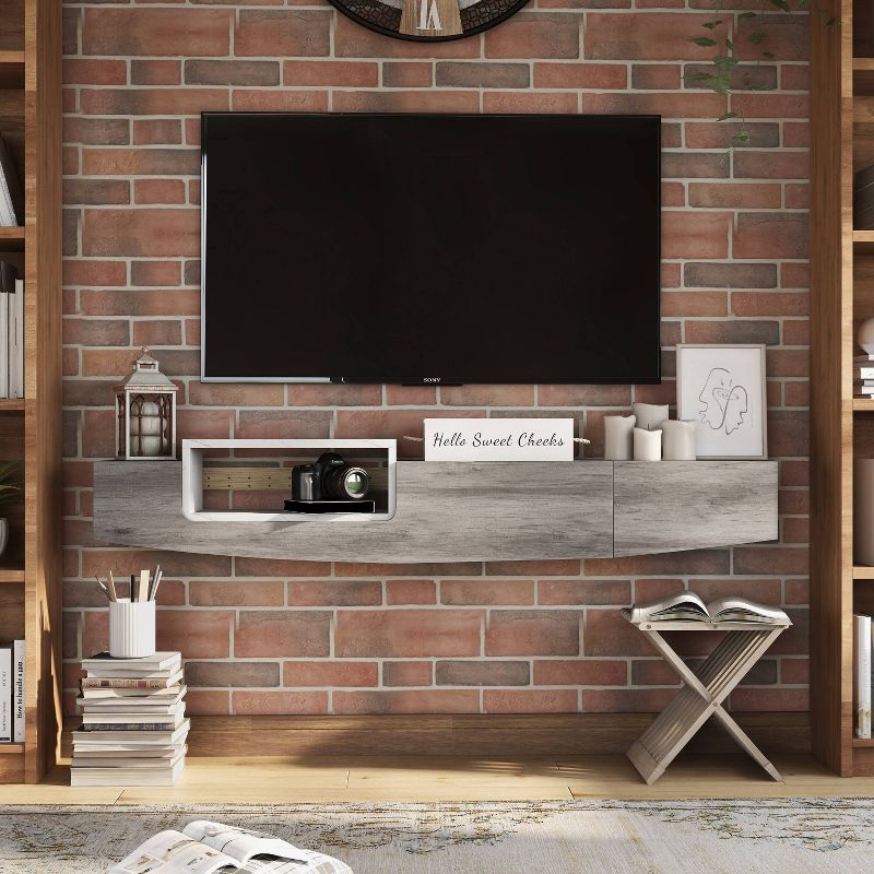 Tarper Floating TV Stand for TVs up to 70" - miBasics, 4 of 12