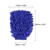 Unique Bargains Microfiber Soft Chenille Double Sided Cleaning Gloves 9.84" x 6.69" - 2 of 3