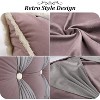 Acoinel Retro-Inspired Bed Wedge Pillow: Removable Velvet Cover, Headboard Bolster & Back Support - 4 of 4
