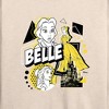 Women's - Disney Princess - Belle Pop Lightweight French Terry Wide Neck Long Sleeve Shirt - 2 of 4