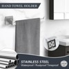 Itopfox 4 Piece Stainless Steel Bathroom Hardware Set Includes 24 Inch Towel Bar Hand Towel Holder Hook Toilet Paper Holder Shelf - 4 of 4