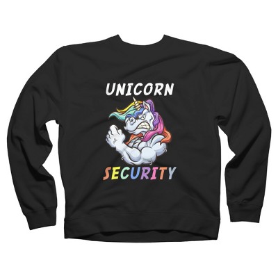 Adult Design By Humans Halloween Dad Mom Daughter Adult Costume - Unicorn Security By MINHMINH Sweatshirt