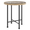 vidaXL Dining Table 19.7 in.Tempered Glass and Steel - 2 of 4