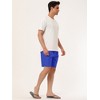 Lars Amadeus Men's Solid Beach Shorts Drawstring Surfing Mesh Lining Swimwear Board Shorts - 4 of 4