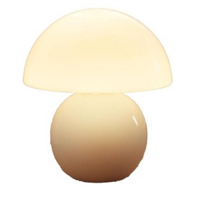 Itopfox Mushroom Table Lamp for Bedroom, Desk Bedside Small Lamp for Living Room, Cute Mini Modern Mid Century Night Stand Decor, Unique Aesthetic - 1 of 4