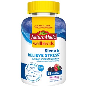 Nature Made Wellblends Sleep & Relieve Stress Gummies - 38ct - 1 of 4