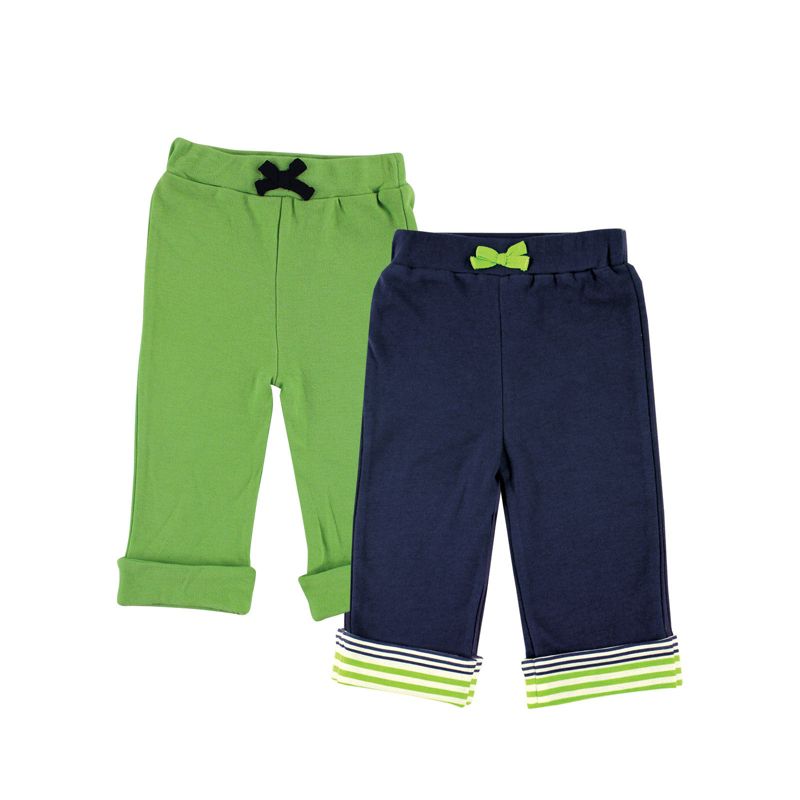 Yoga Sprout Baby Boy Cotton Pants 2pk, Turtle, 1 of 2