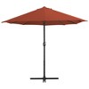 vidaXL Garden Parasol Terracotta Polyester Extra Large - 3 of 4