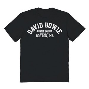 David Bowie Men's Collegiate Short Sleeve Graphic Cotton T-Shirt - 1 of 3