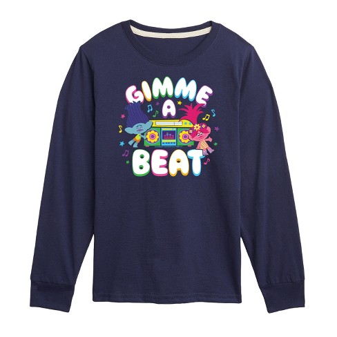 Boys' - Trolls - Gimme A Beat Branch and Poppy Long Sleeve Graphic T-Shirt - image 1 of 3