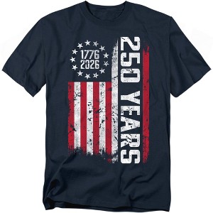 Men's USA 250th Vertical Flag T-Shirt, Navy, X Large : Target