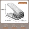 Shoe Slots Organizer 3 Levels Adjustable Double Layer Shoe Stacker Space Saving Shoe Rack Holder For Closet Organization - 2 of 4
